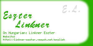 eszter linkner business card